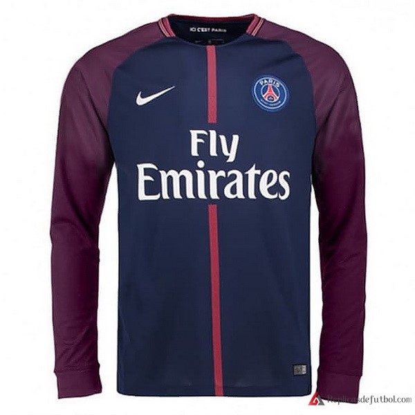 Camiseta Paris Saint Germain Primera equipación ML 2017-2018 Azul